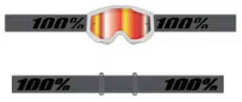 100% Strata 2 Crossbril Grijs - Rode Spiegel lens ( 2026 collection )