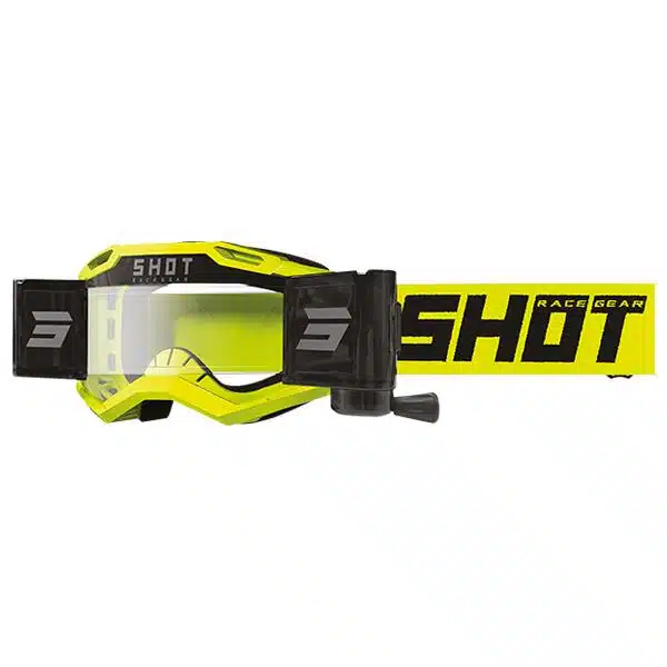 Shot Assault 2.0 Roll Off Solid Fluor Geel Glans Crossbril 2026 Collectie