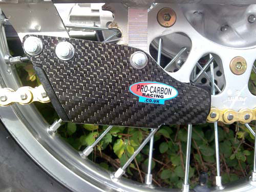 Pro Carbon kettingblok Yamaha YZ 125/250 2008-2024 & YZ 250/450F 2007-2024 & Fantic XX/XXF 125/250/450 2021-2024