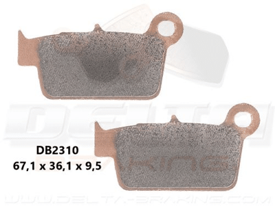 Delta Braking Sintered achter remblokken DB2310 Type D