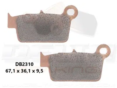 Delta Braking Sintered achter remblokken DB2310 Type D