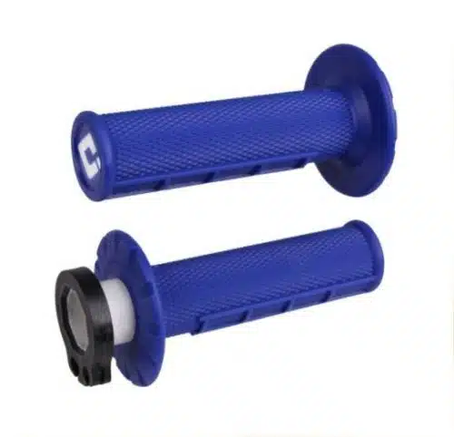 Odi Lock-On handvaten alle 2+ 4 takt Half Waffle Blauw