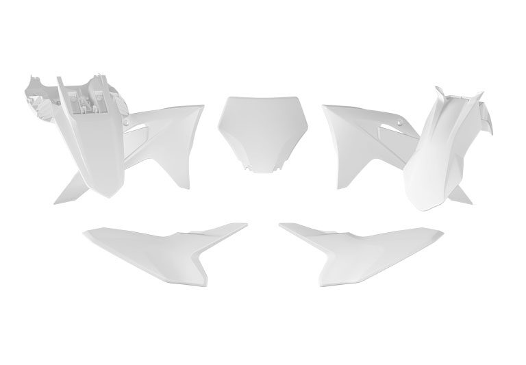 Racetech plastic kit Wit Gas Gas MC 50 2024-