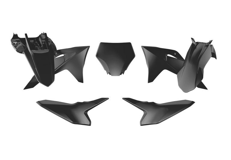 Racetech plastic kit Zwart Gas Gas MC 50 2024-