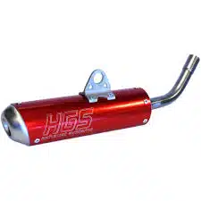 HGS uitlaatdemper aluminium rood KTM/Husqvarna/Gas Gas 125cc 2023-