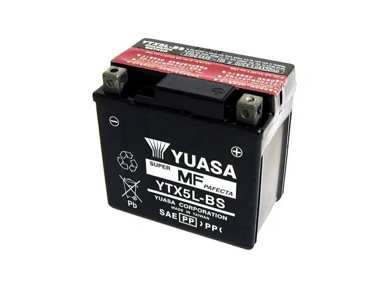 Yuasa accu YTX5L-BS -Y- open met zuurpakket lood-zuur