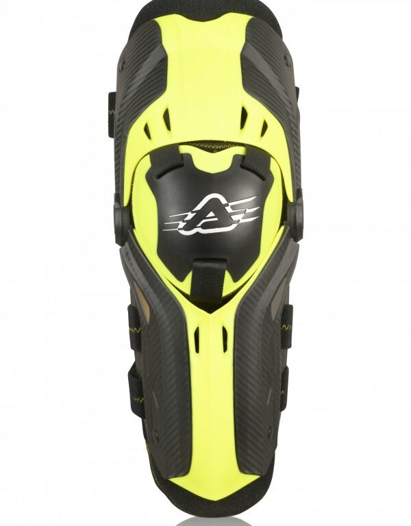 Acerbis knie beschermers Gorilla Zwart / Geel - één maat ( volwassenen )