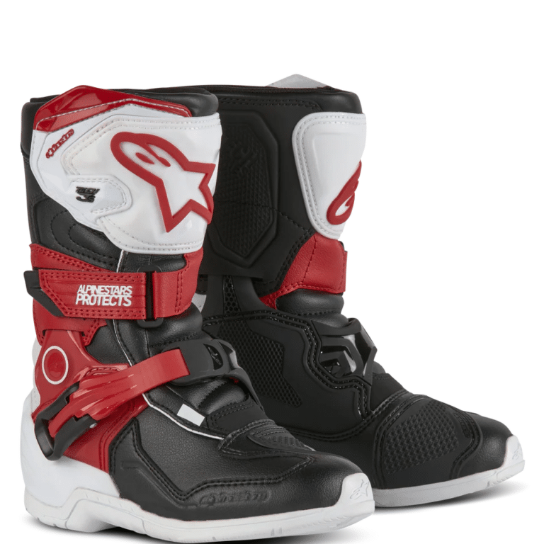 Alpinestars Tech 3S Kinder MX Laarzen Wit / Zwart / Rood ( voor de allerkleinsten )