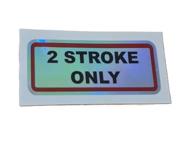 Pro Moto Parts vinyl 2 stroke stickers ( 3 stuks )