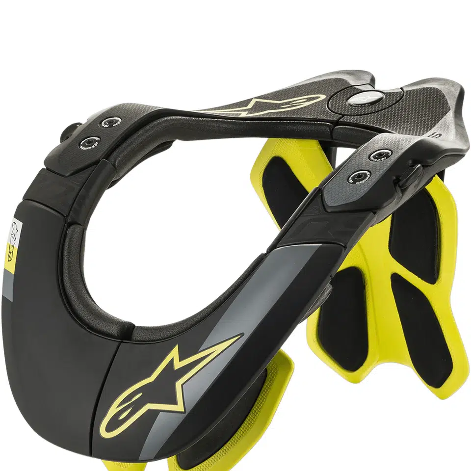 Alpinestars MX Volwassenen Nek Brace BNS Tech 2 Zwart / Fluor Geel 2026 collectie