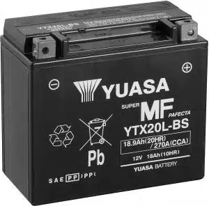 Yuasa YTX20L / YTX20L-BS Accu Onderhoudsvrij